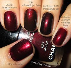 Ruby Nails, Nail Polish Swatches, Nail Board, Makeup Party, Super Nails