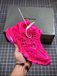 Pink Balenciaga Track, N Sneakers, Pink Balenciaga, Pink Trainers, Flattering Swimwear