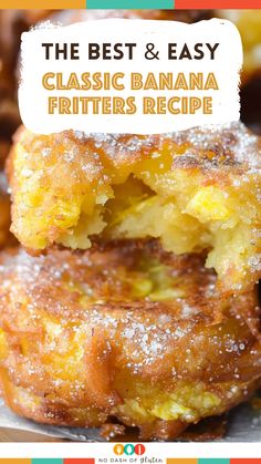 the best and easy classic banana fritters recipe is made with only three ingredients