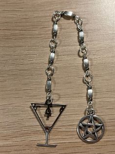 7 1/4" Mastema's Sigil Pocket Rosary  Please see photos for more detail  Thanks for looking 🙂 * penny not included Pocket Rosary, Prayer Beads, Rosary, Bead Charms, Penny, Accessory Gift, Display Homes, Charms, Electronic Accessories