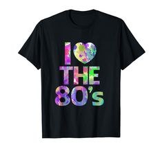 PRICES MAY VARY. 80s Costume T Shirt for Halloween or 1980s birthday party gift Idea for men women girls, vintage Halloween costume outfit These cute eighties tee is great gift idea for a Halloween costume or dress up and return to the decade All black with a bright.Are you a fan of campy fashion and synthesized music? Then wear I Love the 80s T-Shirt. Lightweight, Classic fit, Double-needle sleeve and bottom hem 1980s Birthday Party, Campy Fashion, Baseball Shirts For Moms, I Love The 80s, 80s Costume, Vintage Halloween Costume, Halloween Costume Outfits, Organic Cotton Clothing, The 80's