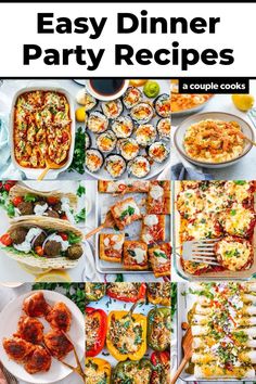 easy dinner party recipes that are great for entertaining