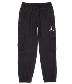 From Jordan, this pant features:Drawstring elastic waistbandZipper pocketsCuffed waistband/hemDirect embroidery logo on on legWoven/nylonMachine wash/tumble dryImported. Jordan Cargo Pants Outfit, Jordan Sweat, Jordan Outfit, Jordan Outfits, Cute Pants, Dillard's, Embroidery Logo, Abs Workout, Cargo Pants