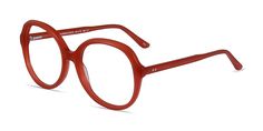 Eyebuydirect Glasses Women, Red Eye Glasses, Red Frame Glasses, Retro Glasses Frames, Colorful Glasses, Big Glasses