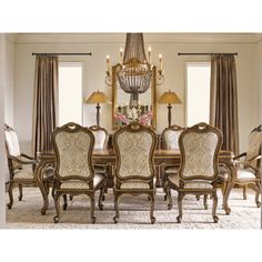 the formal dining room is clean and ready for guests