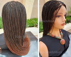 Full lace needle ombre  braided wig Micro twist braided wig is a full lace ombre wig *waist length  *black and gold( 1 & 27 )micro twisted braids  *light weight Senegalese twist braids    * processing time- 2-3 days  *Ready to ship micro twisted braided wig for black women  Density: medium to full wig We also customize units in your style Notice: custom made wigs processing time is 2-3weeks Wash your needle Senegalese twist wig in lukewarm water with a mild shampoo.  Never wash wigs in steaming Micro Senegalese Twist, Twisted Braids, Twist Wig, Senegalese Twist Braids, Micro Twists, Ombre Braid, Full Lace Front Wigs, Ombre Wig, Wig For Black Women