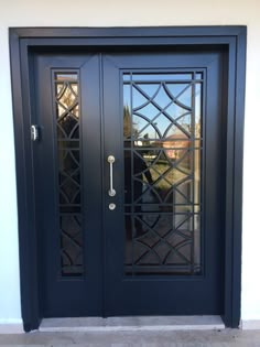 Security Door Design, Modern Main Gate Designs, Porte In Ferro, Modern Entrance Door, Iron Front Door, Metal Doors Design, Steel Door Design, House Main Gates Design