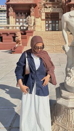 Ootd Summer Hijab, Hijabi Outfits Casual Summer, Modest Fashion Aesthetic, Bali Outfit, Hijab Sport, Modest Girly Outfits, Hijab Fashion Summer, Hijabi Fits, Modest Casual Outfits