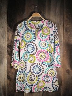 Cotton Tunic Top Spring Colors – Girl Intuitive Spring Beach Cotton Tunic, Summer Cotton Tunic For Spring, Summer Cotton Tunic, Spring Vacation Cotton Tunic, Spring Beach Tunic With Split Neck, Multicolor Spring Tunic For Vacation, Multicolor Spring Vacation Tunic, Multicolor Beachwear Tunic For Spring, Spring Vacation Multicolor Tunic