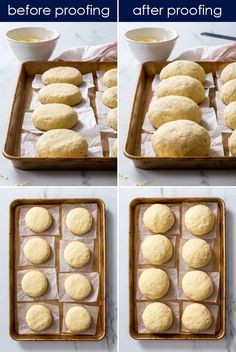 the process for making biscuits is shown here