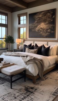 Dekorasi Kamar Tidur, Master Bedrooms Decor, Bedroom Styles, Dream Bedroom, Bedroom Inspo, My New Room, Design Layout, Dream Home Design, Cozy Bedroom