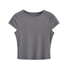 Introducing our Round Neck Cropped Tee, the ultimate blend of casual and basic style. This slim-fit top, crafted from high-quality polyester, offers a comfortable and flattering look. The solid pattern and ribbed element add a touch of sophistication to this wardrobe essential. Designed with a trendy crew neckline and regular short sleeves, this cropped tee is perfect for summer. Whether you're pairing it with high-waisted jeans or a cute skirt, this versatile piece is a must-have for effortless Winter Bottoms, Pleated Skirt Short, High Waist Short, Plaid Pullover, Rib Top, Basic Fit, Faux Leather Dress, Slim Fit Top, Basic Fits