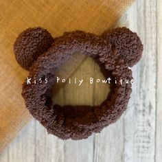 This super cute soft and stretchy Sherpa headband in a rich chocolate color features playful bear ears, adding a whimsical and cozy touch to your look.  Made from luxuriously soft Sherpa fabric, it's perfect for keeping you warm and comfortable while looking stylish.  The deep chocolate hue gives it a sophisticated yet fun vibe, making it an ideal accessory for lounging at home or adding a charming twist to your casual outfits.  With its snug fit and adorable design, this headband is a must-have Bear Ear Headband, Face Wash Headband, Sherpa Fabric, Spa Headband, Cute Headbands, Bear Ears, Chocolate Color, Ear Headbands, Cozy Fall