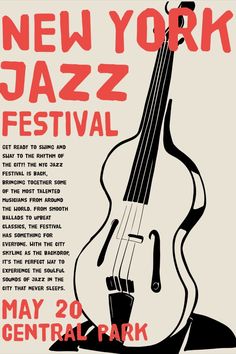 a poster for the new york jazz festival