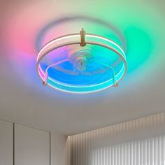 Looking for a ceiling fan that combines function and decor? Our smart ceiling fan has a variety of warm and vibrant lights, which can be selected in rainbow or single colors, and the colorful light effects create a party atmosphere. Its stylish and modern simple design has become the main equipment for home decoration. Modern RGB ceiling fans have a quiet reversible mode that provides you with a relaxing and comfortable resting environment. Mercer41 | Mercer41 Lahari 19.6" RGB Dimmable Flush Mou Quiet Living, Caged Ceiling Fan, Flush Mount Ceiling Fan, Led Ceiling Fan, Fan With Light, Ceiling Fan With Remote, Living Environment, Dream House Decor, Meeting Room