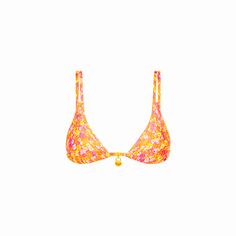 Twin Strap Bralette Bikini Top - Mimosa Meadows Swim Fits, Triangl Bikinis, Tropical Patterns, Suntan Lotion, Tan Top, Fake Tan, Summer Essential, Swim Suits, Cute Bikinis