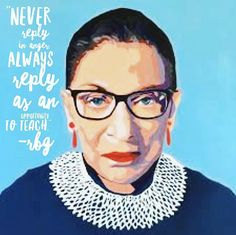 a painting of a woman with glasses and a quote on her face that says, never speak in anger always apply as an approach to teach