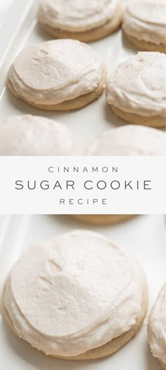 cinnamon sugar cookie recipe with white frosting