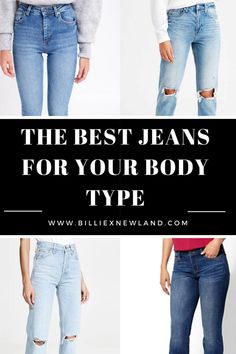 Are you someone who struggles finding the perfect pair of jeans? I personally grew up always trying to figure out which jeans look best on my body type, and never could quite figure it out. So afte… What Jeans Should I Wear, Best Boyfriend Jeans Body Types, Styles Of Jeans For Women, Styles Of Jeans Chart, Jean Fit Guide Woman, Types Of Womens Jeans, Jean Types Women, Short Athletic Body Type Fashion, Tall Athletic Body Type Outfits