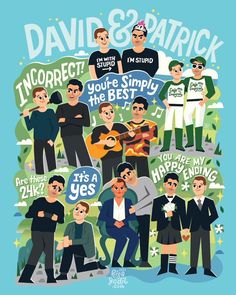 the poster for david and patrick's upcoming show, it's a nice day