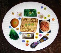 a paper plate with food on it that includes rice, vegetables and other things to eat