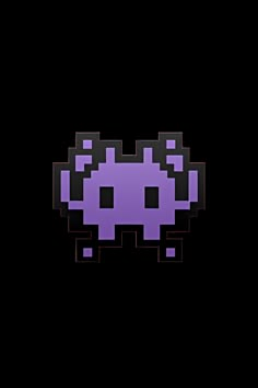 an old - school style pixellated image of a purple object