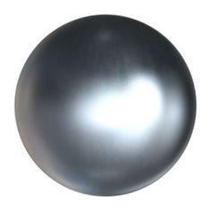 a shiny metal ball ornament on a white background