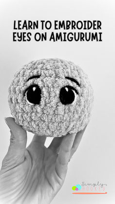 crochet amigurumi Embroidered Eyes Amigurumi, Embroider Eyes On Crochet, Crochet Stuff To Sell, Embroider Eyes, Embroidery Eyes, Eyes Crochet, Amigurumi Tips, Crochet Craft Fair, Crocheted Amigurumi