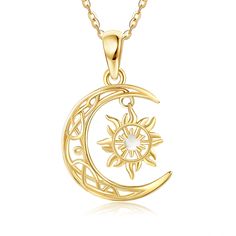 Discover the enchanting allure of our 14K Gold Pendant Necklace, meticulously crafted for women and elegantly designed with a circular moonstone centerpiece, capturing the ethereal beauty of the moon and sun in one exquisite piece. This stunning white moonstone pendant necklace, set in luxurious 14K gold, showcases a unique circular design that symbolizes the harmonious dance of the moon and sun, making it the perfect accessory to elevate any outfit with its timeless elegance and celestial charm Gold Dainty Necklace, Women Gold Pendant, Celestial Objects, Sun And Moon Necklace, Moonstone Pendant Necklace, Delicate Pendant, Crescent Necklace, Moon And Sun, Sun Pendant