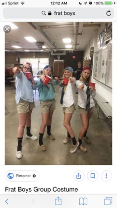 Frat Theme Football Game Outfits, Sorority Halloween Costumes, Sorority Halloween, Frat Boys Halloween Costume, Frat Boy Costume, Frat Boy Outfit, Moda Safari, Frat Boys