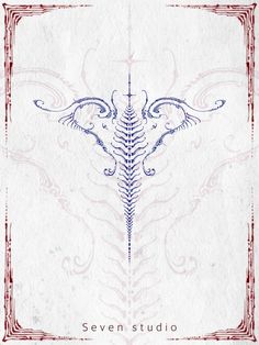 the cover art for seven studio's album, with an ornate design on it