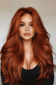 Dark Orange Hair With Highlights, Auburn Hair With Face Framing Highlights, Lana Del Ray Hair Color, Fall Hair Red Auburn, Red Hair Extensions Before And After, Nepolian Hair, Megan Fox Red Hair, Ginger Hair Inspiration, Auburn Hair With Money Piece