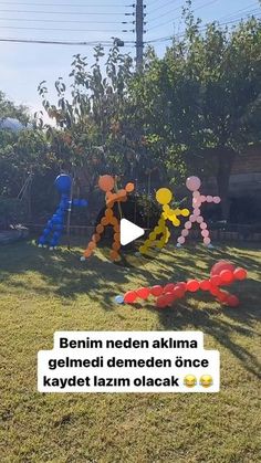 some balloons are in the shape of cartoon characters