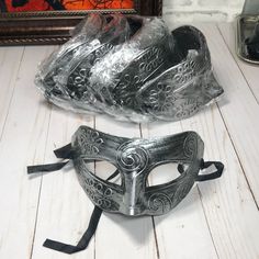 Set Of 12 Vintage-Style Masquerade Masks They Are Plastic But Have The Look Of Old Vintage Metal Masks All New, Still In Plastic Metal Masks, Avon Bags, Back Support Pillow, Metal Mask, Masquerade Masks, Summer Berries, Masks Masquerade, New Ceramics, Ball Markers