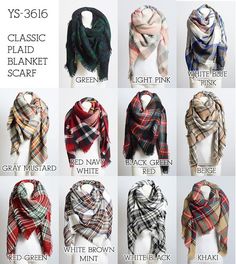 Oversized blanket scarf 55in. x 55in. 100% acrylic Diy Blanket Scarf, Infinity Scarfs, Tartan Plaid Scarf, Winter Plaid, Diy Scarf, Tartan Scarf, Plaid Blanket Scarf