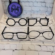 Fursuit Glasses! We have Aviators, Circle, and Normal glasses for sale! These are designed to fit most suits and are measured at 22 cm X 14.5 cm X 9 cm, the nose bridge is 3 - 4 cm depending on the style of Glasses you choose. If the glasses do not fit, please message us for a solution <3. These glasses do not fold up and do not have lenses, we hope to change that in the near future so keep an eye out! Please don't redistribute my items unless they are apart of a costume project for sale and if Fursuit Glasses, Circle Glasses, Near Future, Square Glasses, Nose Bridge, Metallic Colors, Folded Up, Adult Costumes, Beauty Book