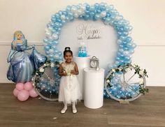 Mayar’s Cinderella Ball Cinderella Balloon Garland, Cinderella Ball, Cinderella Birthday Decorations, Cinderella Decorations, Cupcake Party Favors, Birthday Decorations At Home, Cinderella Birthday Party, Ball Birthday, Event Centerpiece