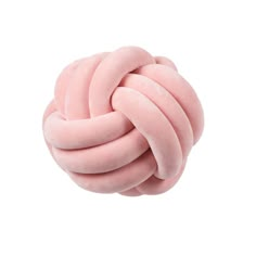 a pink doughnut that is shaped like a knot