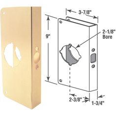 an image of a door with the measurements for it