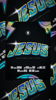 the jesus movie poster is displayed on a black background