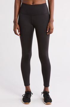 Perfect for the cooler months, these high-rise leggings are lined in soft fleece to keep you cozy warm. 75% polyester, 25% spandex Machine wash, tumble dry Imported Breathable Micro-elastic Athleisure Leggings, Black Moisture-wicking Athleisure Leggings, Black High Stretch Mid-thigh Length Leggings, Black Micro-elastic Athleisure Leggings, Black Breathable 4-way Stretch Leggings, High Waist Leggings, Slippers Cozy, Man Up, High Rise Leggings