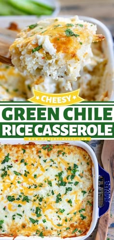 Cheesy Green Chile Rice Casserole – Just 4 Ingredients! Veggie Rice Casserole Recipes, Green Chile Rice Casserole, Chili Rice Casserole, Citrus Herb Roasted Turkey, Favorite Casseroles, Rice Casserole Recipes