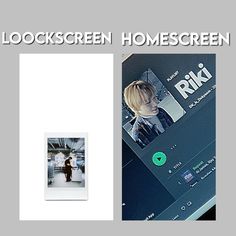 an open laptop computer with the words looking screen homescreen on it