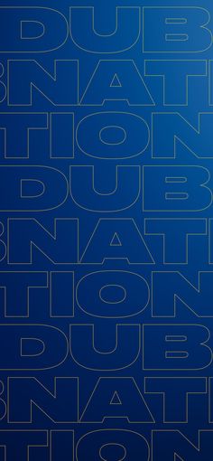 a blue poster with the words dubbin nation on it