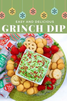 an easy and delicious grin - dip platter for christmas