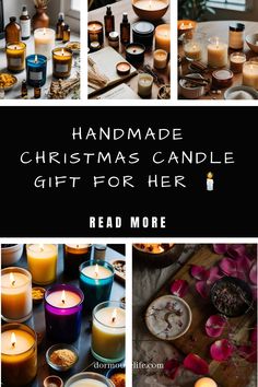 handmade christmas candle gifts for her