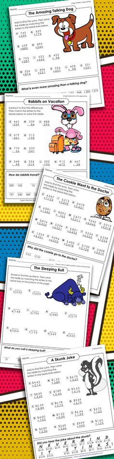 Math Riddle Activities