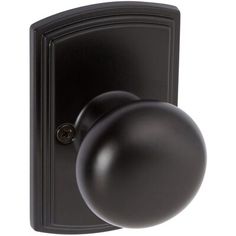 an image of a black door knob