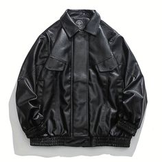 Black Lether Jacket, Expensive Jacket, Varsity Leather Jacket, Underground Clothing, Top Streetwear Brands, Streetwear Jackets, Pu Jacket, Streetwear Mode, Pu Leather Jacket