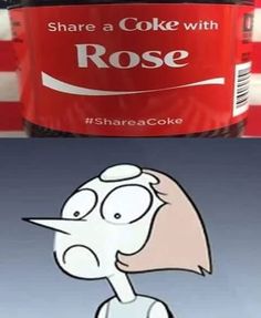 a can of coke with the caption share a coke with rose and share a coke